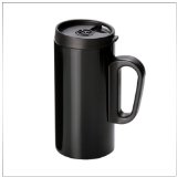スリム ステンレス マグ（蓋付）（250ml）【黒】【083440】 マグカップ 耐熱 フタ付 保温