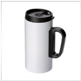 スリム ステンレス マグ(蓋付)(250ml)【白】【083341】 マグカップ 耐熱 フタ付 保温